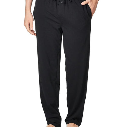 Fruit of the Loom Men's Breathable Jersey Sleep Pant, Black, XX-Large