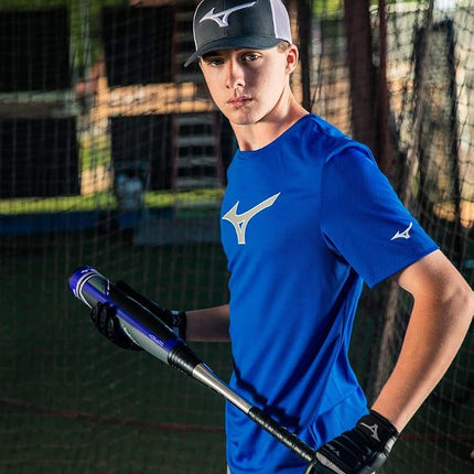 Gant de frappe de baseball adulte pour homme B-130 de Mizuno, noir/anthracite, très grand