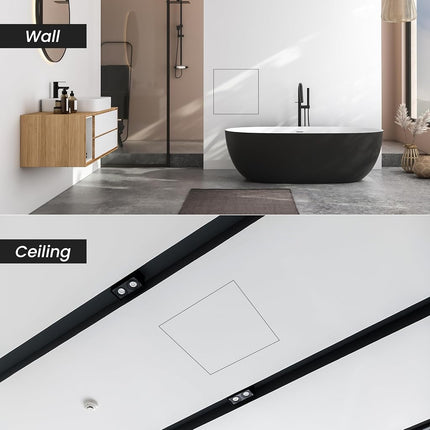 Repa Market 12 x 12 Inch Access Panel for Drywall with Aluminum Frame/Wall Hole Cover/Access Door Panel with Click Function – Heavy-Duty Service Hatch for Plumbing, Electrical, HVAC Access Door