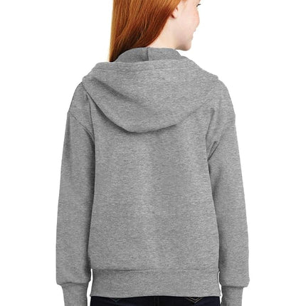Hanes Big Boys' Eco Smart Fleece Zip Hood, Light Steel, X-Large