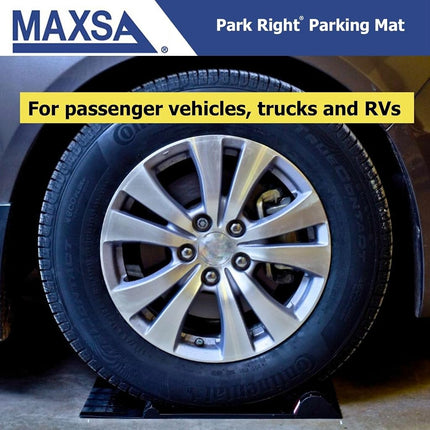 Maxsa 37356-2PK Park Right 21" x 11" x 2" Parking Mat, Yellow