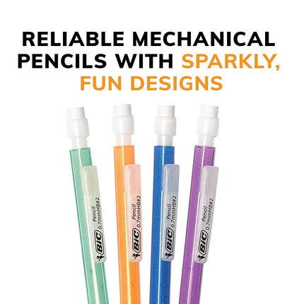 Bic Extra Sparkle Mechanical Pencils 2, Multi-Colour