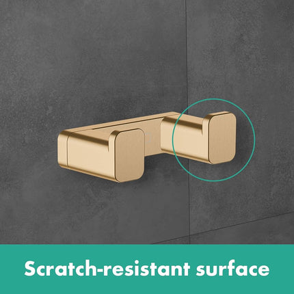 hansgrohe AddStoris - towel hook double, towel holder, bathroom accessory, chrome, 41755000