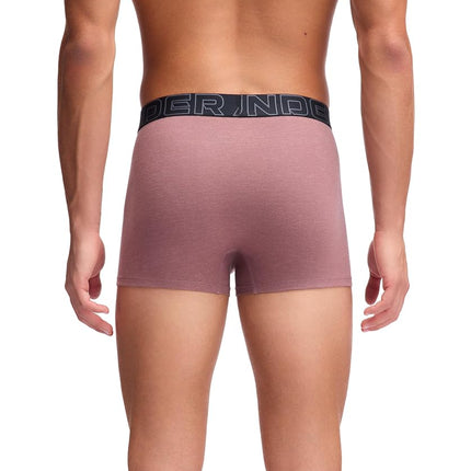 Under Armour Men's Performance Cotton Trunk Boxerjock Brief Underwear, 3" Inseam, All-Day Comfort & Ultra-Soft, 3-Pack, Maroon Mist, 5XL