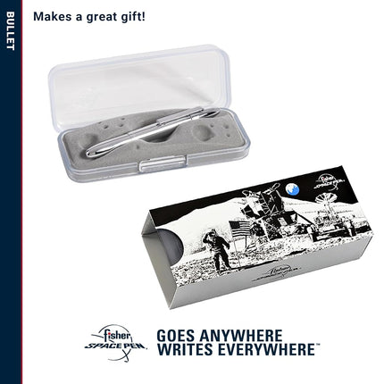 Shiny Chrome Space Pen with Matching Clip