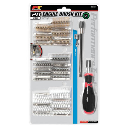 Performance Tool W1231 20-Piece Engine Brush Kit