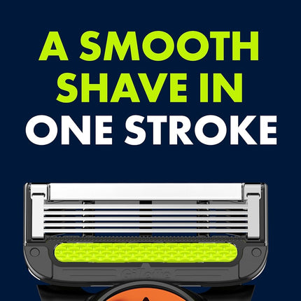 Gillette Labs Special NFL Bears Edition Shaving Razor for Men - 1 Handle, 4 Razor Blade Refills & Magnetic Stand, Perfect for Game Day Grooming, GilletteLabs with Exfoliating Bar