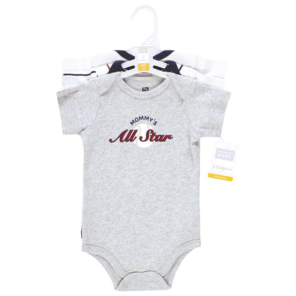 Hudson Baby Unisex Baby Cotton Bodysuits, Mommys All Star, 18-24 Months