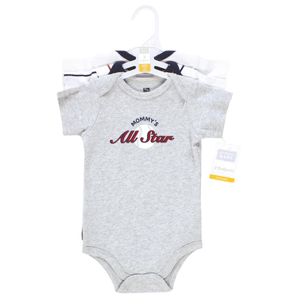Hudson Baby Unisex Baby Cotton Bodysuits, Mommys All Star, 18-24 Months
