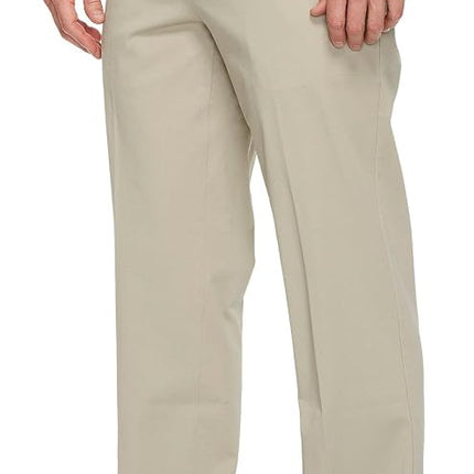 Dockers Men's Straight Fit Workday Khaki Smart 360 Flex Pants (Regular and Big & Tall) Casual, Safari Beige, 40W x 32L