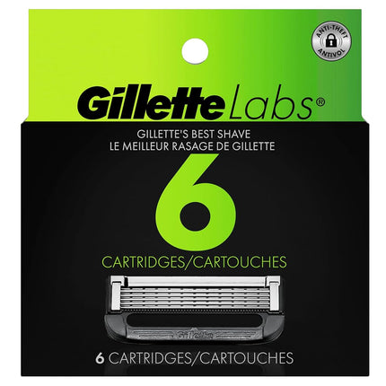 GilletteLabs Razor Blade Refills, 6 count