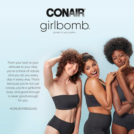 Conair GIRLBOMB Epilator with Ice Roller for Smooth and Soft Skin, Hair Removal Device, Epilator for Women, Women�s Shaver & Trimmer, 3-Piece Kit with Ice Roller Attachment, Cordless/Rechargeable