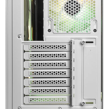 MSI MAG PANO 110R PZ White - Mid-Tower Gaming PC Case - Tempered Glass Side Panel - 3 x 120mm ARGB Fans - Liquid Cooling Support up to 360mm Radiator - Mesh Panel for Optimized Airflow