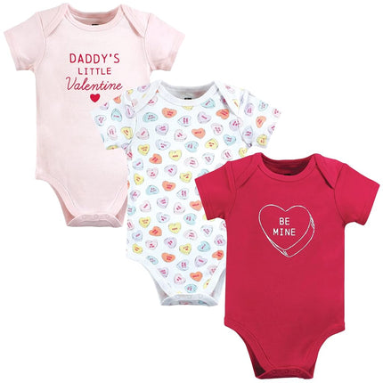 Bodies en coton pour bébé Hudson Baby, Thème Saint-Valentin, 3-6 mois
