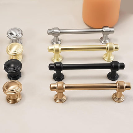 POVEFONK 10 Pack 5 Inch Matte Black Cabinet Pulls Kitchen Cabinet Handles Cabinet Hardware Kitchen Handles for Cabinets Cupboard Handles Drawer Pulls