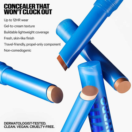 Milk Makeup Hydro Grip Gel Concealer with Hyaluronic Acid – 12HR Hydrating Concealer + Complexion Stick for Buildable Coverage with Dewy Finish – 5.25 Light Medium w/Neutral to Olive Undertones, .1oz