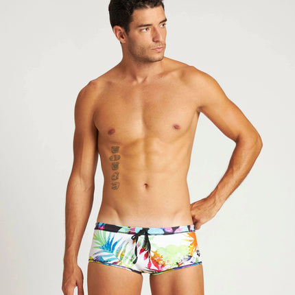 Arena Men's Print Reversible Low Waist Short, Tropical Days, 22