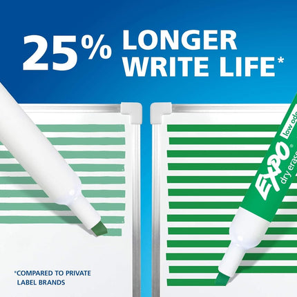 Expo 2 Low-Odor Dry Erase Markers, Fine Point, Pack of 12, Assorted Colours by Expo