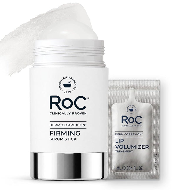RoC Derm Correxion Advanced Retinol Firming Serum Stick with Antioxidants to Visibly Tighten and Firm Wrinkles and Laugh Lines, 1.0 oz with Retinol Eye Cream Packette