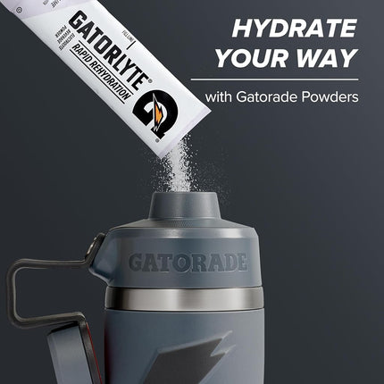Gatorade 'Overtime' 22oz Stainless Steel Water Bottle, Twist Cap, White