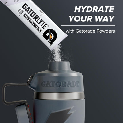 Gatorade 'Overtime' 22oz Stainless Steel Water Bottle, Twist Cap, Orange
