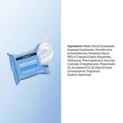 Neutrogena Makeup Removing Wipes, 25 Count, Twin Pack