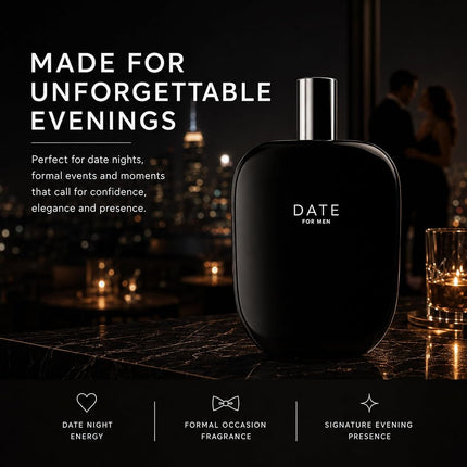 Fragrance One Date Extrait De Parfum Spray by Jeremy Fragrance for Men, 3.4 Ounce
