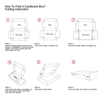 RLAVBL 6x4x3 Inches Shipping Boxes Set of 25, White Small Corrugated Cardboard Box, Mailer Boxes for Packing Small Business