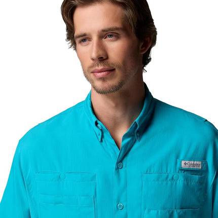 Columbia Men’s PFG Tamiami II Short Sleeve Shirt, Ocean Teal, S