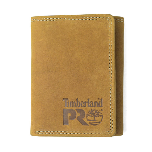Timberland PRO Men's Leather RFID Trifold Wallet w