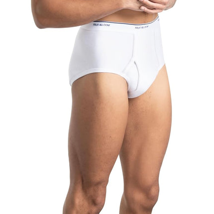 Fruit of the Loom Men's Basic White Multipack Briefs, 9 Pack - White, L UK