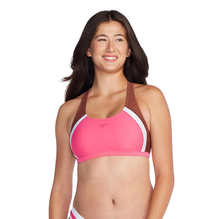 Speedo Women's Swimsuit Quantum Bikini Top Fandango Pink