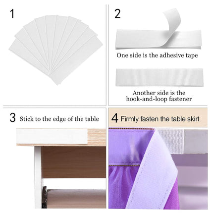 Jupon de table en tulle violet 9 pieds / 275 cm, Costume de demoiselle d'honneur/soeur de la mariée, Jupon de fête pour bébé, Décoration de table rectangulaire ou ronde, Décoration de fête d'anniversaire romantique de luxe (Onde)