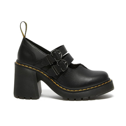 Dr. Martens Women's Eviee Platform, Black Sendal, 5