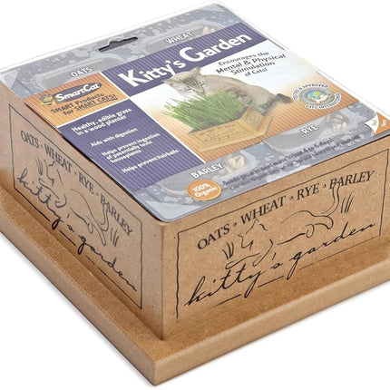 Smartcat 3844 Kitty’S Garden Edible Grass Planter 6.8 x 6.2 x 3 inches
