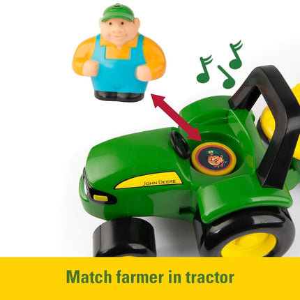 TOMY 34908VBAZ John Deere Variety Animal Sounds Hayride Preschool Toy, Green, One Size