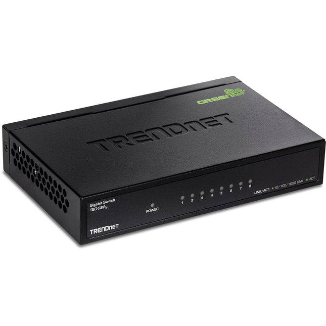 TRENDnet 8-Port Gigabit GREENnet Switch, TEG-S82G,