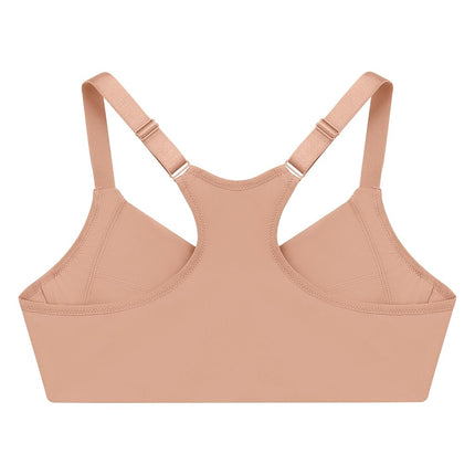 Glamorise Women's Plunge Bra, Opaque, Cappuccino, 46E