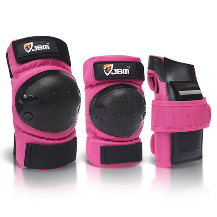 JBM Adult & Kids Knee Pads Elbow Pads and Wrist Guards for Inline Skating, Roller Skating, Skateboarding, Scootering