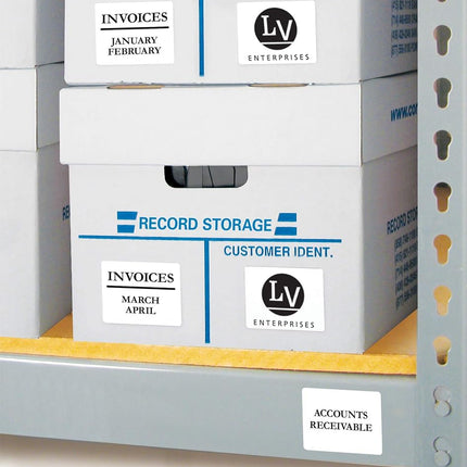 Avery ID Labels, Sure Feed Technology, Permanent Adhesive, 2" x 2-5/8", 5 Packs (6572)