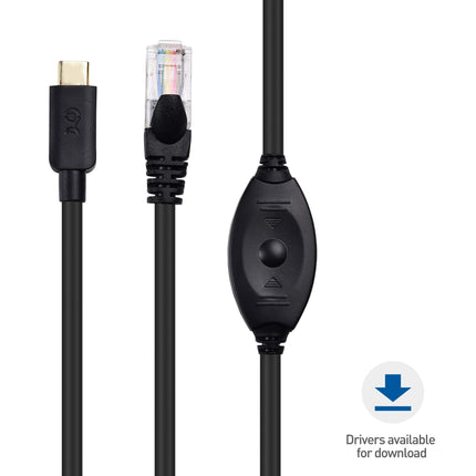 Cable Matters Cable de consola USB C a RJ45 para Windows y MacBook Pro - 1.8m, cable de consola Cisco compatible, cable rollover con FTDI