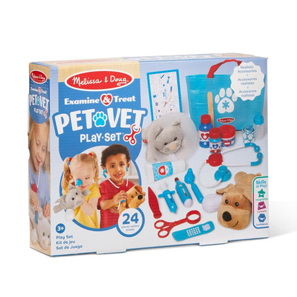 Melissa & Doug Pet Vet Set | Animal Care Kit for Kids, Doctor Role Play Toys for Children | Age 3+