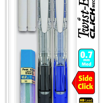 Pentel Twist Erase CLICK Automatic Pencil with 2 E