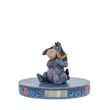 Enesco Disney Traditions by Jim Shore Winnie The Pooh Eeyore Holding Butterfly Miniature Figurine, 3.25 Inch, Multicolor