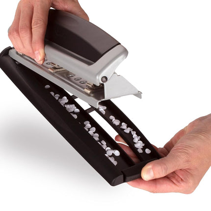 Swingline Desktop Hole Punch, 2-3 Hole Puncher, Precision Pro, Adjustable, 10 Sheet Punch Capacity, Black/Silver (74037)