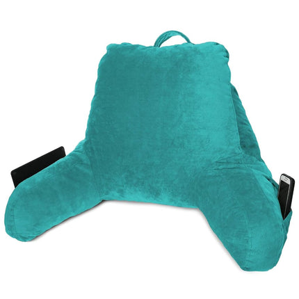 Clara Clark for Kids Teens & Adults Shredded Memory Foam TV Pillow, Teal Blue, Premium Medium