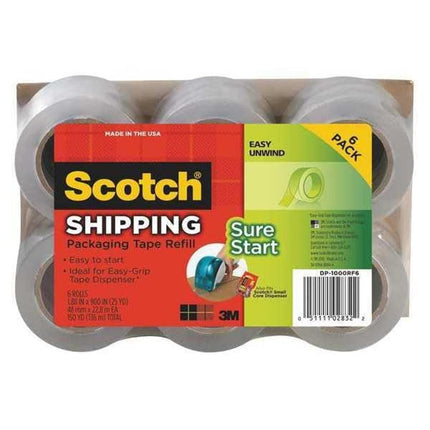 MMMDP1000RF6 - Scotchreg; Sure Start Packaging Tape - 6 pk