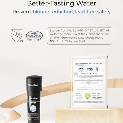 Waterdrop 10UA Under Sink Water Filter System, 11000 Gallons Capacity