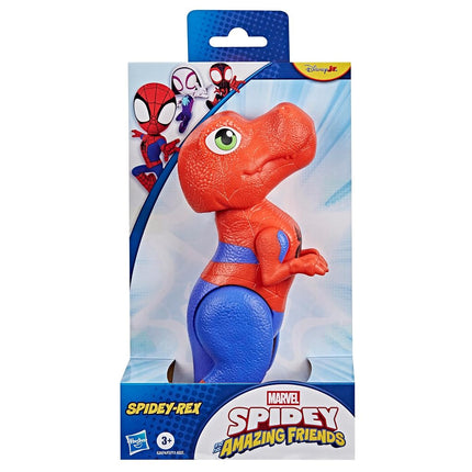 Marvel Spidey and His Amazing Friends Spidey-Rex Supersized Action Figure, 22.8-cm (9 inch) Super Hero Dinosaurs Toys for Children, Ages 3+, Red