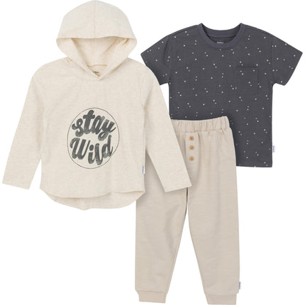 Gerber Toddler Boys' 3-Piece Top, Hooded Top and J